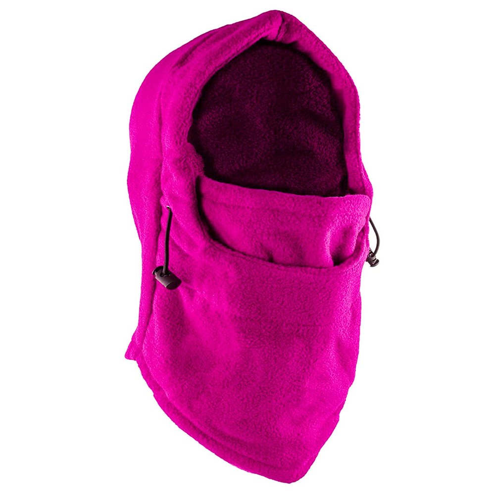 Fleece Windproof Ski Face Mask Balaclavas Hood (Rose)