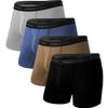 BAMBOO COOL Men's Ultra Breathable Underwear,No Riding Up Boxer Briefs with ComfortFlexible Waistband,Multipack view 1