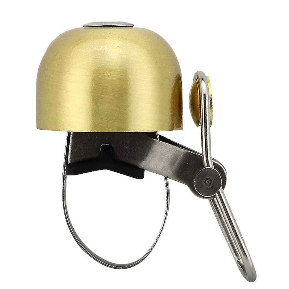 Classic Bicycle Bell, Easy to Install Loud Sound Bike Ring, Copper Stainless Steel Bike Bell with Loud Sound for Road Bike, Mountain Bike, City Bike, Sports Bike, Cruiser Bike, BMX Bike, Copper