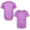 MESOSPERO Blank Baseball Jersey for Men, Button Down Plain Short Sleeve Hipster Hip Hop T Shirts White Black Red Yellow OrangePurple-Stripes,Small view 1