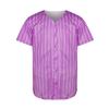 MESOSPERO Blank Baseball Jersey for Men, Button Down Plain Short Sleeve Hipster Hip Hop T Shirts White Black Red Yellow OrangePurple-Stripes,Small view 2