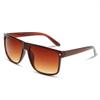 HCHES Oversized Sunglasses Women Luxury Designer Big Frame Sun Glasses Men Classic Rivet Glasses Brown Black Eyewear,Auburn,China view 1