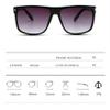 HCHES Oversized Sunglasses Women Luxury Designer Big Frame Sun Glasses Men Classic Rivet Glasses Brown Black Eyewear,Auburn,China view 2