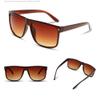HCHES Oversized Sunglasses Women Luxury Designer Big Frame Sun Glasses Men Classic Rivet Glasses Brown Black Eyewear,Auburn,China view 4