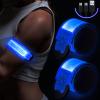 Simket Reflective LED Armband Rechargeable for Running(2 Pack), Running Lights for Runners, Running Lights, High Visibility Reflective Running Gear Adjustable Light Up Arm Bands for Men Women Kids view 1