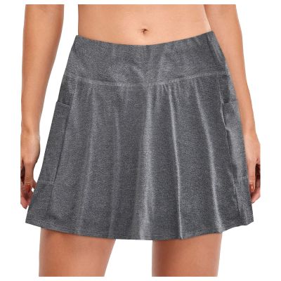 Elastic Women Inner Golf Skirts Skorts Tennis Shorts Sports Skirt Red Dot Skirt with Pockets