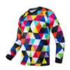 JPOJPO Men's Cycling Jersey MTB T Shirt Long Sleeve Mountain Bike Motorcycle Bicycle Clothes Anti-UV S Diamond Blue view 1