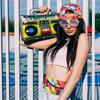 Sotiff 2 Pcs Retro 80s 90s Outfits for Women Men 80s Fanny Pack and Hat 90s Costumes Adjustable Waist Bag Bucket Hats for Themed Party(Bright Style) view 4