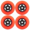 WHEELCOME Inline Skate Wheels with Bearings ABEC-9 and Floating Spacers for Blades Roller Hockey Skates, 85A Indoor & Outdoor, 64mm/70mm/72mm/76mm/80mm Dia, 4-Pack (Orange, 80mm) view 1