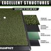 CHAMPKEY Premium Synthetic Turf Golf Hitting Mat | Heavy Duty Rubber Base Golf Practice Mat | Come with 1 Rubber Tee and 9 Plastic Tees (S (8.5" x 17"), PRO Version) view 3