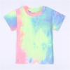 Kids Toddler Boy Girls Clothes Sports Casual Tie Dye Prints Short Sleeves T Shirt Gift Baskets (Light Blue, 2-3 Years) view 3