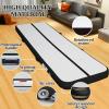 Inflatable Tumbling Track Mat 10FT 4 Inch Thickness Inflatable Gymnastics Mats Tumble Track Floor with Air Pump for Kids Gym Home Use Cheerleading Yoga(Black) view 3