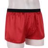 YiZYiF Men's Silky Satin Boxers Shorts Summer Loose Underwear Lingerie Shorts Red XX-Large view 2