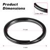 10PSC Upgraded Thickened Rustproof 304 Stainless Steel Key Rings 1 Inch/25mm for Car Keys DIY Durable for Outdoor Use, Black view 4