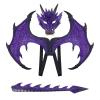 Alodidae Dragon Costumes Set Devil Wings Demon Tail Dino Mask for Halloween Masquerade Party Cosplay (Purple) view 1