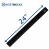 NORTHGEAR Dock Line Chafe Guards 2 Pack  24 Ultra-Strong Chafing Guard Sleeves, UV Resistant, Non-Slip Rope Protection for Boat Dock & Mooring Lines - Black view 2