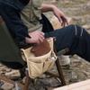Outdoor Camping Chair Armrest Hanging Bag with 4 Pockets, Multifunctional Storage Bag for Outdoor Folding Camping Chair Caddy Seat Arm Rest Cup Holder Shoulder Side Tote Bag (Khaki) view 3