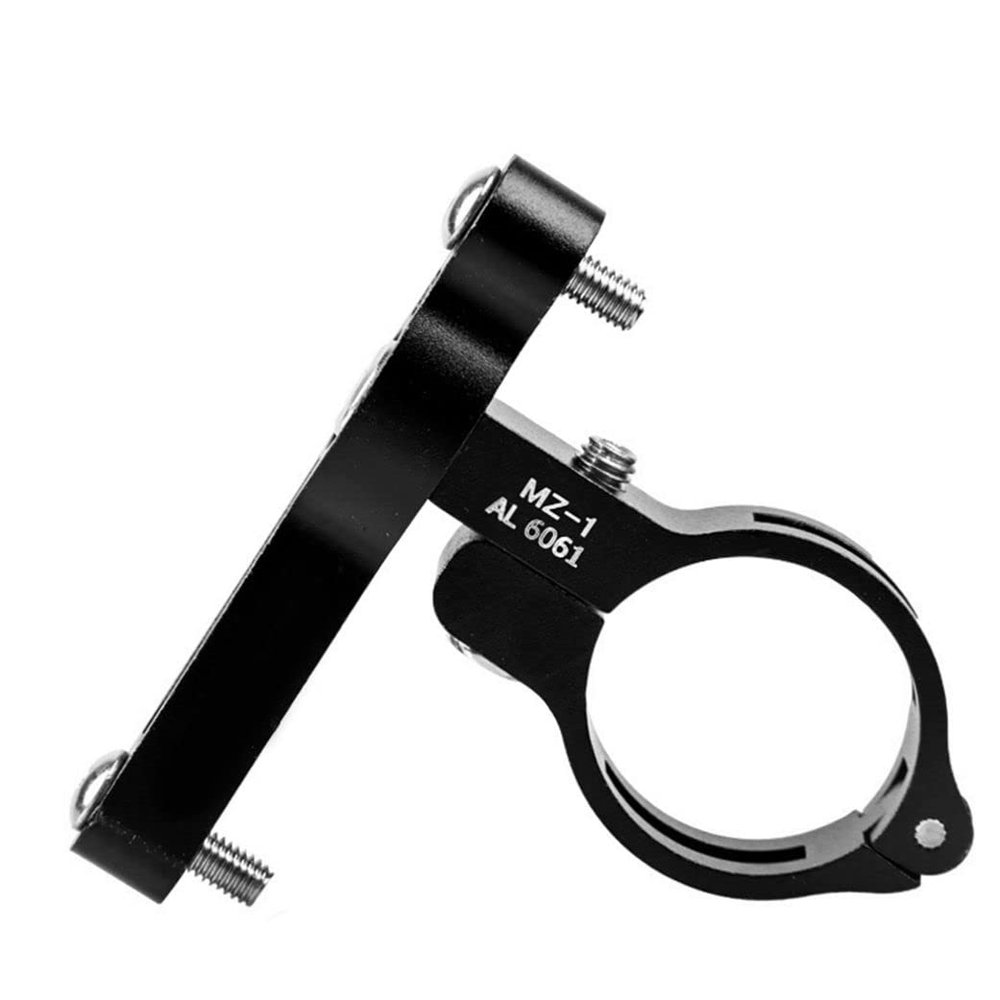 Bicycle Bottle Cage, Adjustable Compatible Bicycle Handlebars Seatpost Fork Aluminum, Alloy Mount Adapter, Easy to Mount Stroller Bike Wheelchair Motorcycle Electric Vehicle MTB (Black)