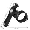 Bicycle Bottle Cage, Adjustable Compatible Bicycle Handlebars Seatpost Fork Aluminum, Alloy Mount Adapter, Easy to Mount Stroller Bike Wheelchair Motorcycle Electric Vehicle MTB (Black) view 2