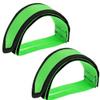 1 Pair Bike Pedal Straps Adjustable Bicycle Feet Straps Bicycle Pedal Straps Cycling Adhesive Pedal Toe Clips Straps Belt Tape for Fixed Gear Bike Peloton Bike Mountain Bicycles, Green view 3