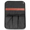 Outdoor Camping Chair Armrest Hanging Bag with 4 Pockets, Multifunctional Storage Bag for Outdoor Folding Camping Chair Caddy Seat Arm Rest Cup Holder Shoulder Side Tote Bag (Black) view 1