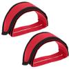 1 Pair Bike Pedal Straps Adjustable Bicycle Feet Straps Bicycle Pedal Straps Cycling Adhesive Pedal Toe Clips Straps Belt Tape for Fixed Gear Bike Peloton Bike Mountain Bicycles, red view 3