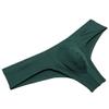 Botmois Mens Modal Bikini Boxer Briefs Underwear Male Comfy Enhance Bulge Pouch Brazilian Bikini 3-Pack(Dark Green,White,Orange) M view 3