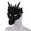 Alodidae Dragon Costumes Set Devil Wings Demon Tail Dino Mask for Halloween Masquerade Party Cosplay (Black) view 3