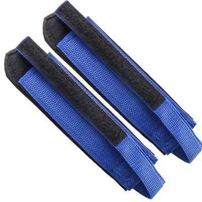 1 Pair Bike Pedal Straps Adjustable Bicycle Feet Straps Bicycle Pedal Straps Cycling Adhesive Pedal Toe Clips Straps Belt Tape for Fixed Gear Bike Peloton Bike Mountain Bicycles, Blue