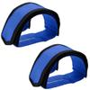 1 Pair Bike Pedal Straps Adjustable Bicycle Feet Straps Bicycle Pedal Straps Cycling Adhesive Pedal Toe Clips Straps Belt Tape for Fixed Gear Bike Peloton Bike Mountain Bicycles, Blue view 3