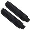 1 Pair Bike Pedal Straps Adjustable Bicycle Feet Straps Bicycle Pedal Straps Cycling Adhesive Pedal Toe Clips Straps Belt Tape for Fixed Gear Bike Peloton Bike Mountain Bicycles, Black view 1