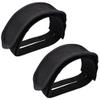 1 Pair Bike Pedal Straps Adjustable Bicycle Feet Straps Bicycle Pedal Straps Cycling Adhesive Pedal Toe Clips Straps Belt Tape for Fixed Gear Bike Peloton Bike Mountain Bicycles, Black view 4