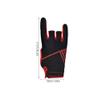 ARTIBETTER Anti-Slip Fitness Gloves for Bowling Right Hand Breathable Outdoor Fingerless Gloves with Silicone Palm Grip Red L/XL view 2
