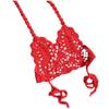 Outfit Top Swimsuit Kids Crochet Bikini Swimwear Straps Girl Clothing Girls Swimwear Guard Girls (Red, S) view 1