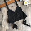 Outfit Top Swimsuit Kids Crochet Bikini Swimwear Straps Girl Clothing Girls Swimwear Guard Girls (Black, S) view 2
