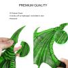 Alodidae Dragon Costumes Set Devil Wings Demon Tail Dino Mask for Halloween Masquerade Party Cosplay (Green) view 4