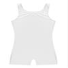 Aiihoo Mens Sleeveless Stretch Tank Top Unitard Biketard Leotard Singlet Bodysuit Jumpsuit Underwear White 3X-Large view 4