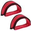 1 Pair Bike Pedal Straps, Nylon Straps with Clips Pedal Straps Mountain Bike Pedals Pedal Toe Clips Straps Tape Bike Fixie for Fixed Gear Bike Adult BMX, Mountain & Road Bicycle (Red) view 4