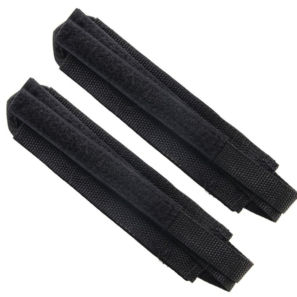 1 Pair Bike Pedal Straps, Nylon Straps with Clips Pedal Straps Mountain Bike Pedals Pedal Toe Clips Straps Tape Bike Fixie for Fixed Gear Bike Adult BMX, Mountain & Road Bicycle (Black)