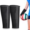 TOBWOLF 1 Pair Volleyball Arm Sleeves, S Size, Volleyball Compression Sleeve Sports Forearm Sleeves, Volleyballs Passing Forearm Sleeves, Volleyballs Training Aids for Youth, Men, Women - Black view 1
