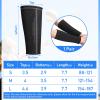 TOBWOLF 1 Pair Volleyball Arm Sleeves, S Size, Volleyball Compression Sleeve Sports Forearm Sleeves, Volleyballs Passing Forearm Sleeves, Volleyballs Training Aids for Youth, Men, Women - Black view 2