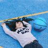 MINDCOLLISION 5/6/7 Smile Basketball, Women's PU Soft Leather Basketball, Good Dribbling and Shooting Feel, Birthday Gift, Suitable for Indoor and Outdoor Use. (8 Colors),Blue,No.6 view 3