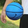 MINDCOLLISION 5/6/7 Smile Basketball, Women's PU Soft Leather Basketball, Good Dribbling and Shooting Feel, Birthday Gift, Suitable for Indoor and Outdoor Use. (8 Colors),Blue,No.6 view 4