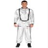 Oyolan Men's Astronaut Role Play Outfit Costume Spacesuit Mock Neck Sliver Jumpsuit Metallic Astronaut Uniform Silver XX-Large view 1