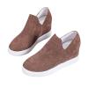 ZBYY Women's Platform Sneakers Hidden Heel Wedge Booties Canvas Shoes Fashion Walking Slip On Breathable Sneakers view 2