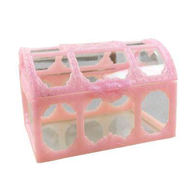 Walbest Jewelry Box,Jewelry Case,Vintage Transparent Storage Box Candy Trinket Jewelry Holder Organizer Container Gift Box Storage Box Case Pink