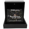 Crown Pendant Necklace Luxury Box Homecoming Proposal, Will you go to Homecoming with Me, Date for Homecoming, Gift for Homecoming Date view 1