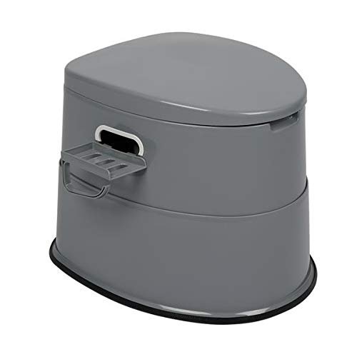 Portable Toilet with Non-Slip Mat Grey