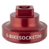 Wheels Manufacturing E-BikeSocket 06 EBike Lockring Socket Red 54mm Shimano Steps Lockring E-BikeSocket06 view 1