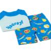 CoComelon Swimsuit Boys Kids Musical Two Piece Top Short Swim Set 3-4 Years Blue view 3